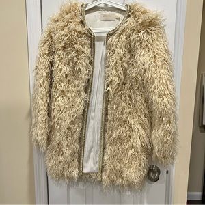Furry Faux Fur Coat
